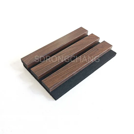 3D Wooden Acoustic Panel Polyester Fiber Fire Retardant Interior Modern Design Acoustic Wall Panel