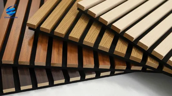 MDF 음향 벽 패널 현대 디자인 홈 인테리어용 목재 음향 패널 벽 장식용