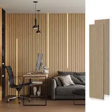 핫 디자인 어쿠스틱 보드 MDF 인테리어 데코 3D 목재 베니어 벽 패널