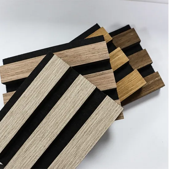 고품질 음향 천장 실내 벽판 3D 천연 목재 슬랫 클래딩 소음 흡수 벽 패널