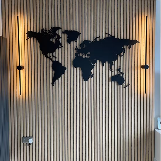 침실 및 거실용 목재 슬랫 벽 패널