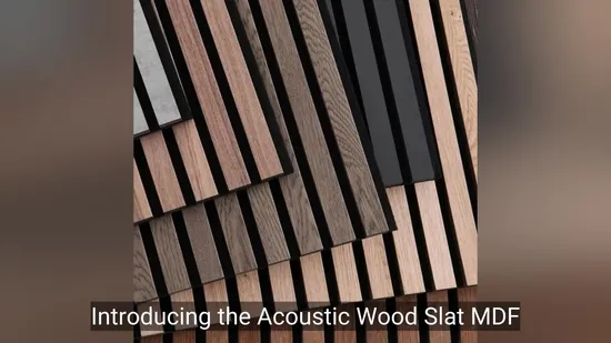 모던 홈 디자인을 위한 세련된 음향 목재 벽 패널