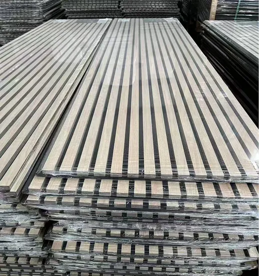 모던 디자인 우드 슬랫 어쿠스틱 벽 패널 사운드