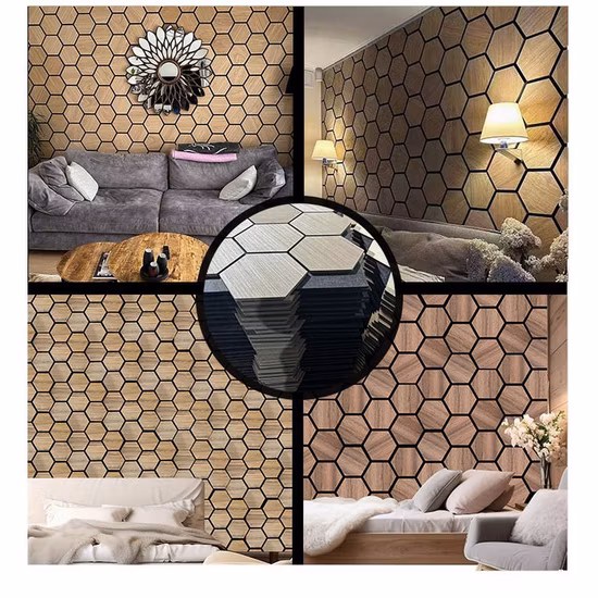 목재 무늬 클래딩 3D 장식 소재 실내 WPC MDF 보드 플루트 디자인 울타리 목재 슬랫 장식용 음향 벽 패널 홈 인테리어용