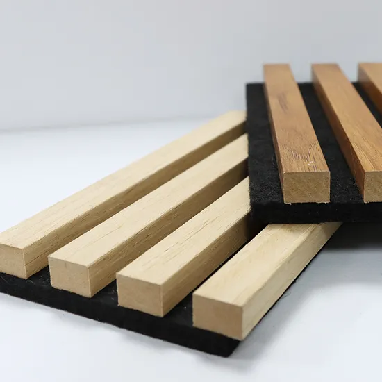 CE 인증을 받은 B1 등급 MDF 슬랫 음향 패널