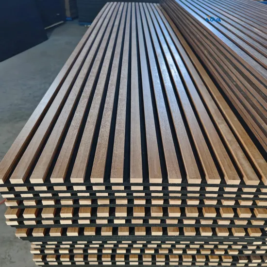 3D 디자인 벽 패널 목재 슬랫 음향 패널 방음 곡선 음향 패널