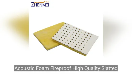 맞춤형 디자인의 Zhenmei 목재 음향 폼 벽 패널