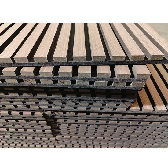 모던 디자인 음향 벽 패널 목재 베니어 단열 호텔 방음 3D 모델 무료 샘플