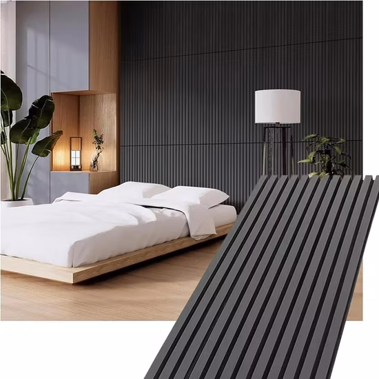 목재 슬랫 파티션 패널로 주방 식사 공간에 깊이를 더하다