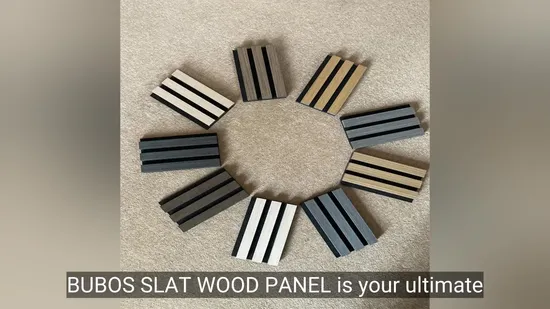 세련된 홈 방음을 위한 프리미엄 어쿠스틱 슬랫 목재 패널